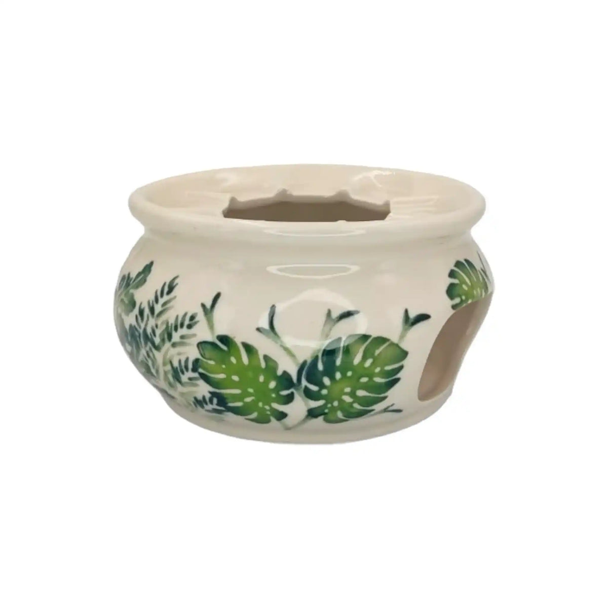 Polish-pottery-Coffee-and-Tea-set-Monstera-Leaves_2