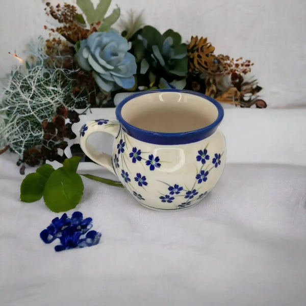 Polish-pottery-Barrel-mug-Small-Flowers_2