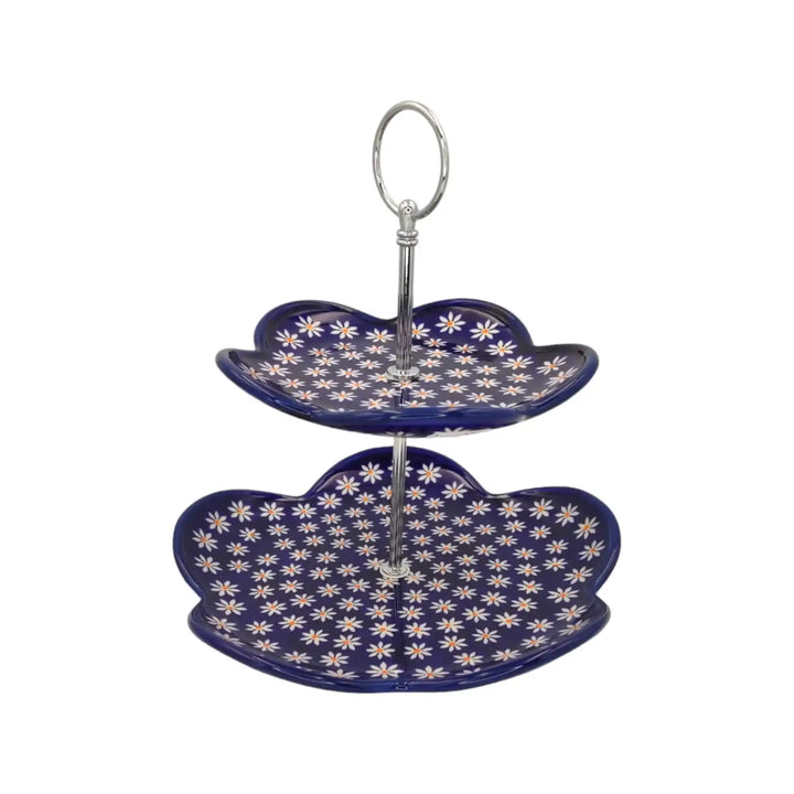 Polish-pottery-Cake-stand-Tiny-Flowers_1