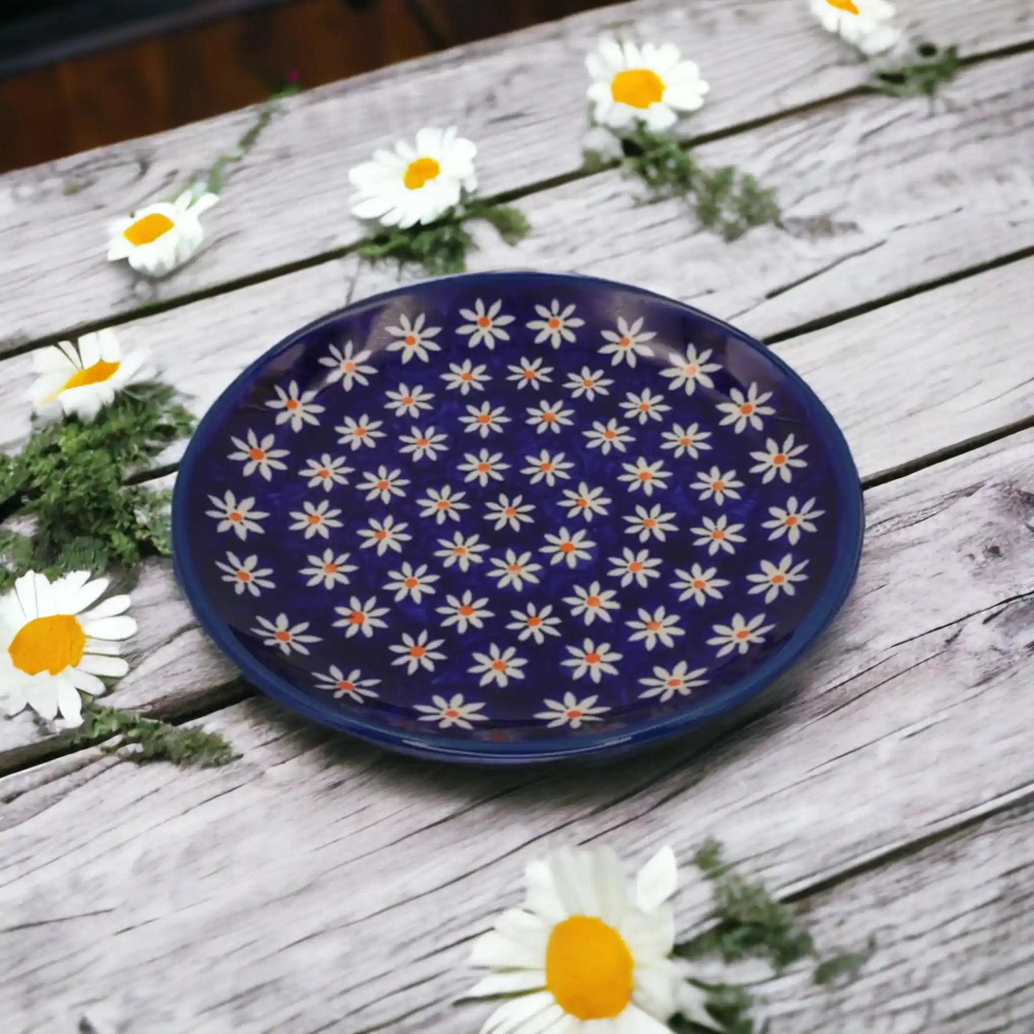 polish-pottery-dessert-plate-tiny-flowers_3