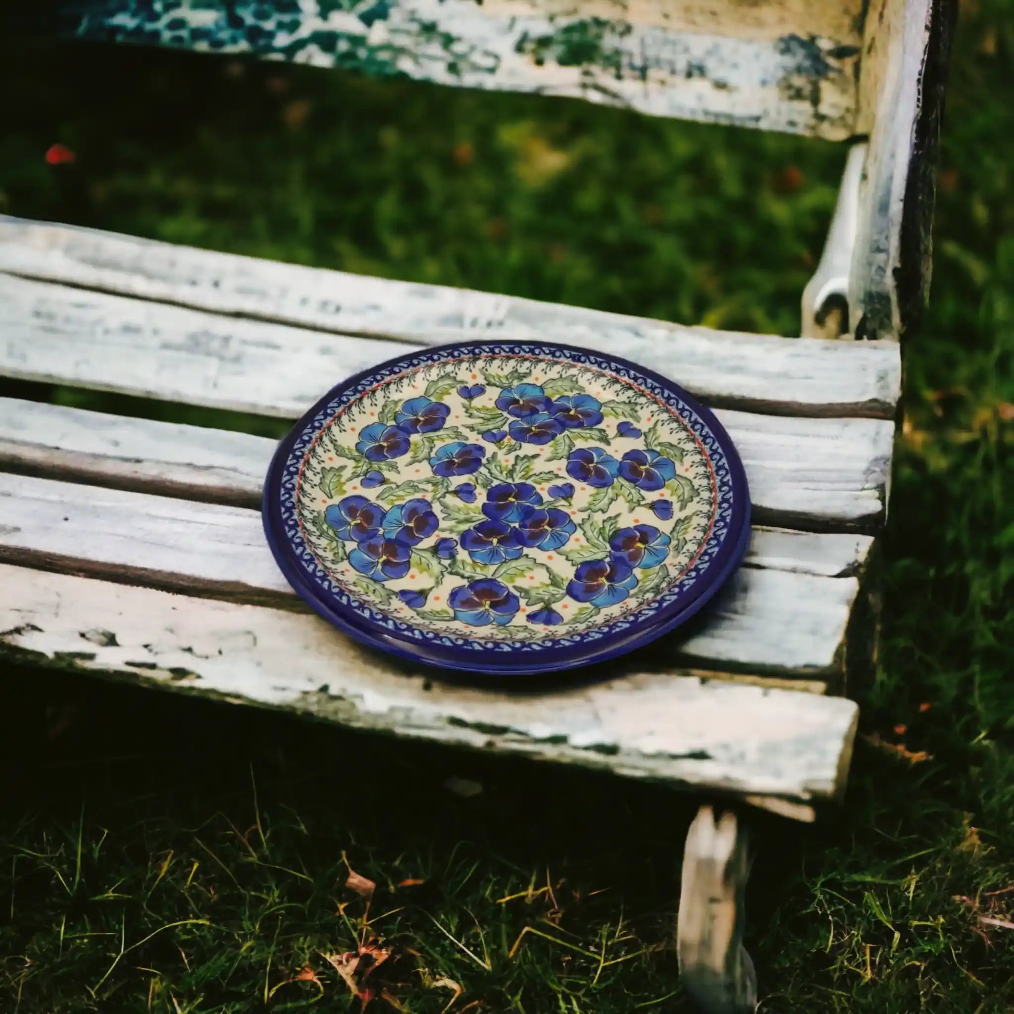 polish-pottery-dinner-plate-pansies-flowers_2