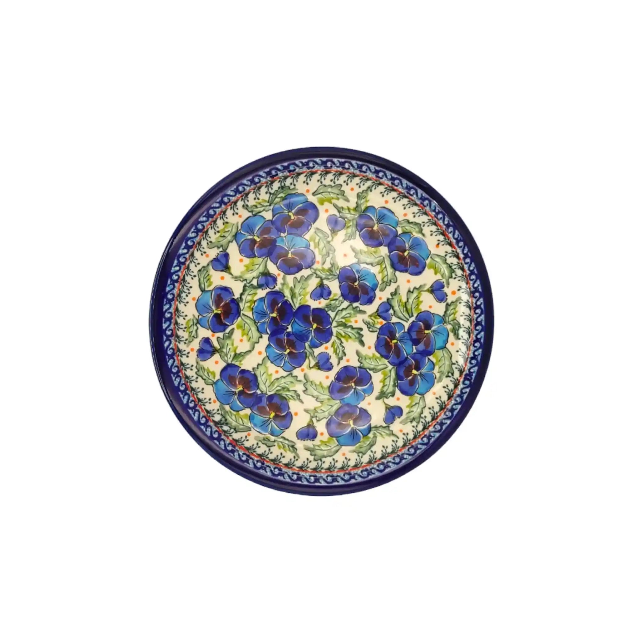 polish-pottery-dinner-plate-pansies-flowers_5