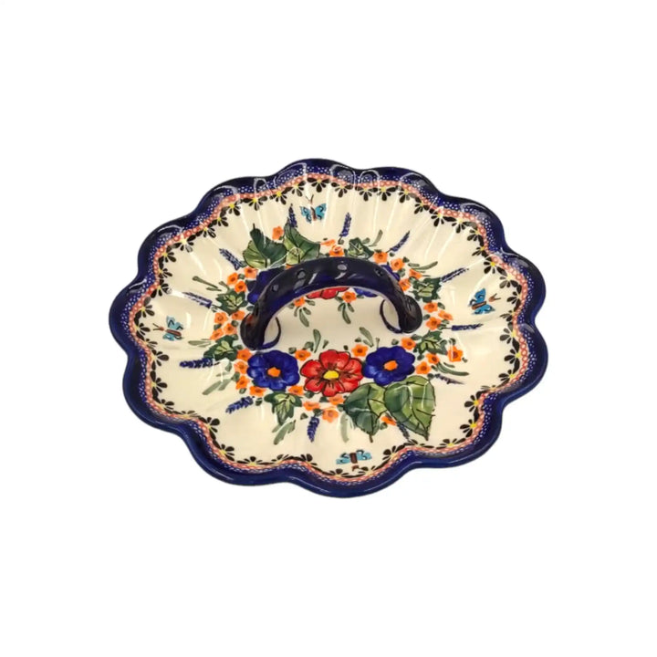 polish-pottery-egg-plate-red-stamens_2