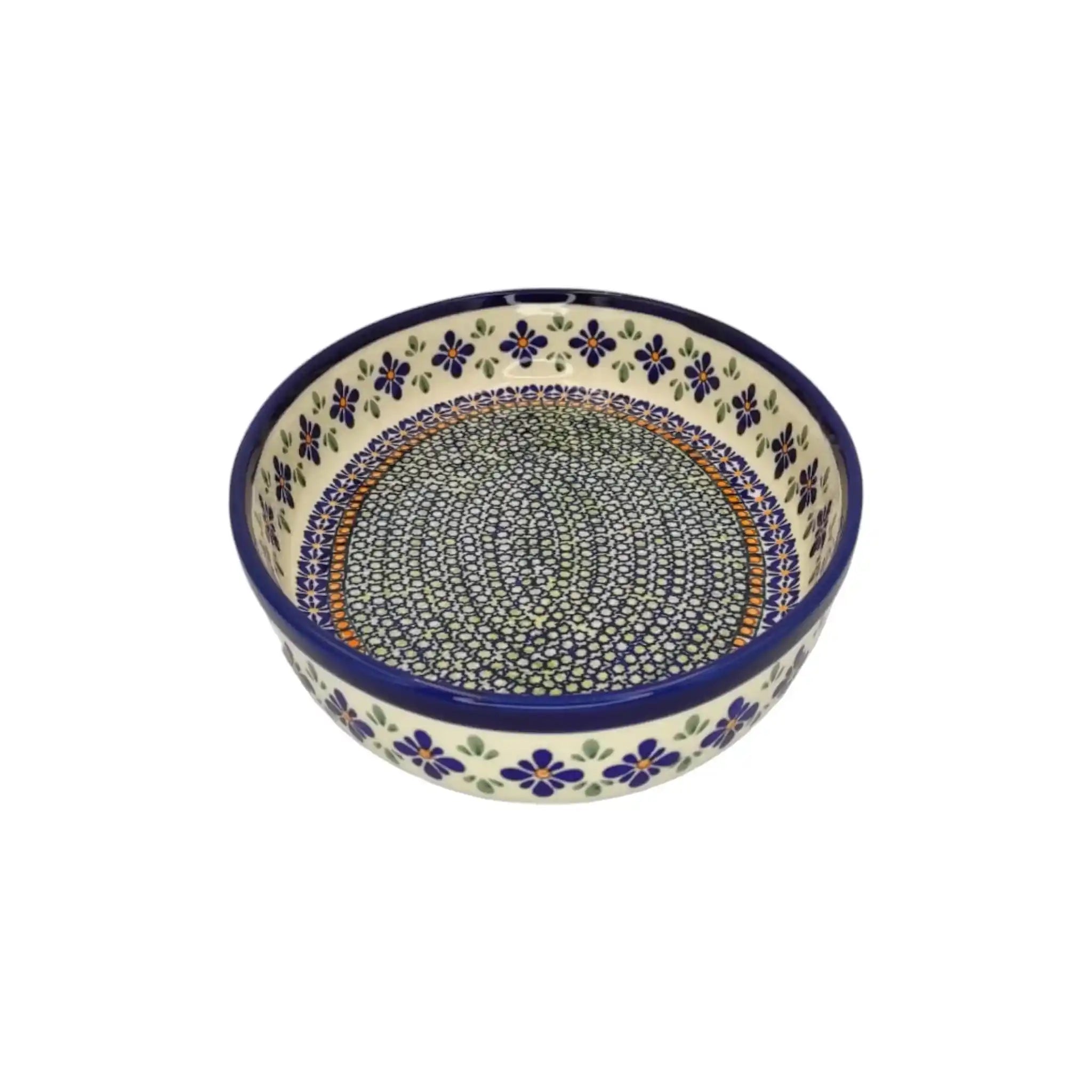 polish-pottery-large-oval-dish-floral-motifs_3