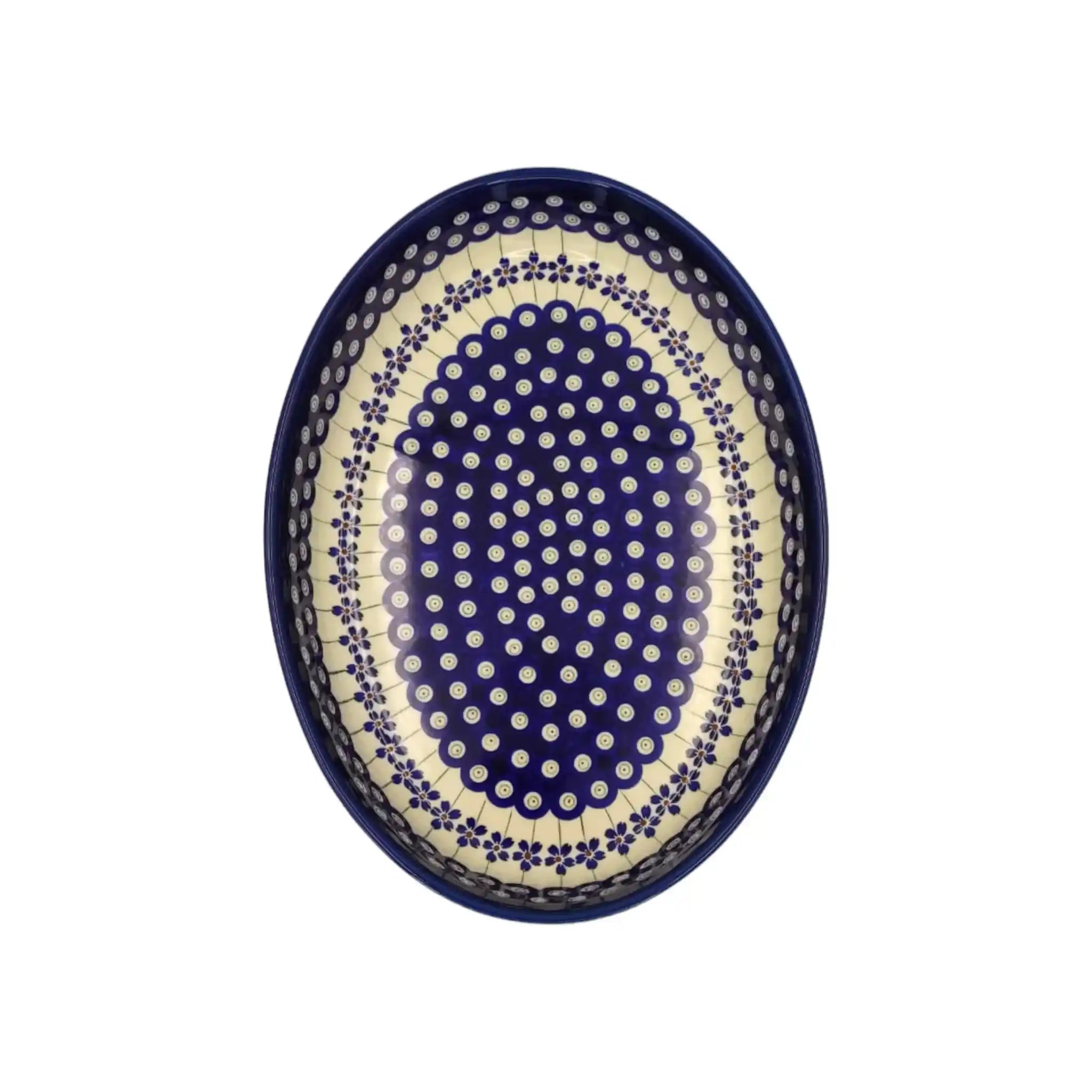 polish-pottery-medium-oval-dish-peacocks-eye_2