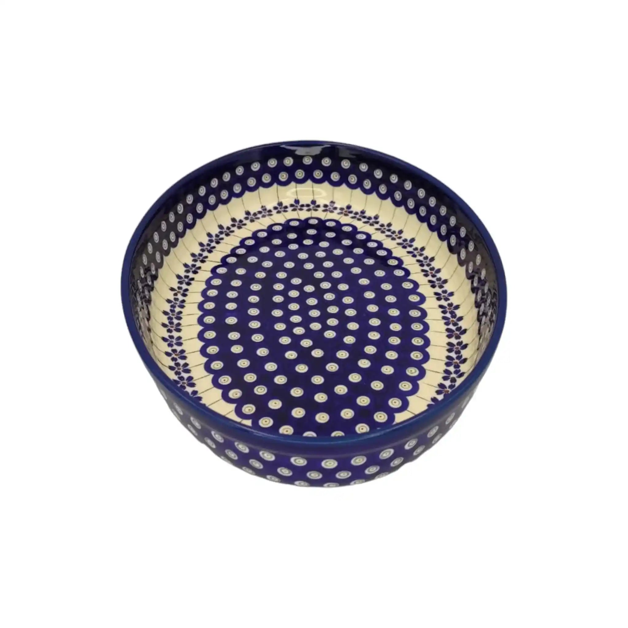 polish-pottery-medium-oval-dish-peacocks-eye_4