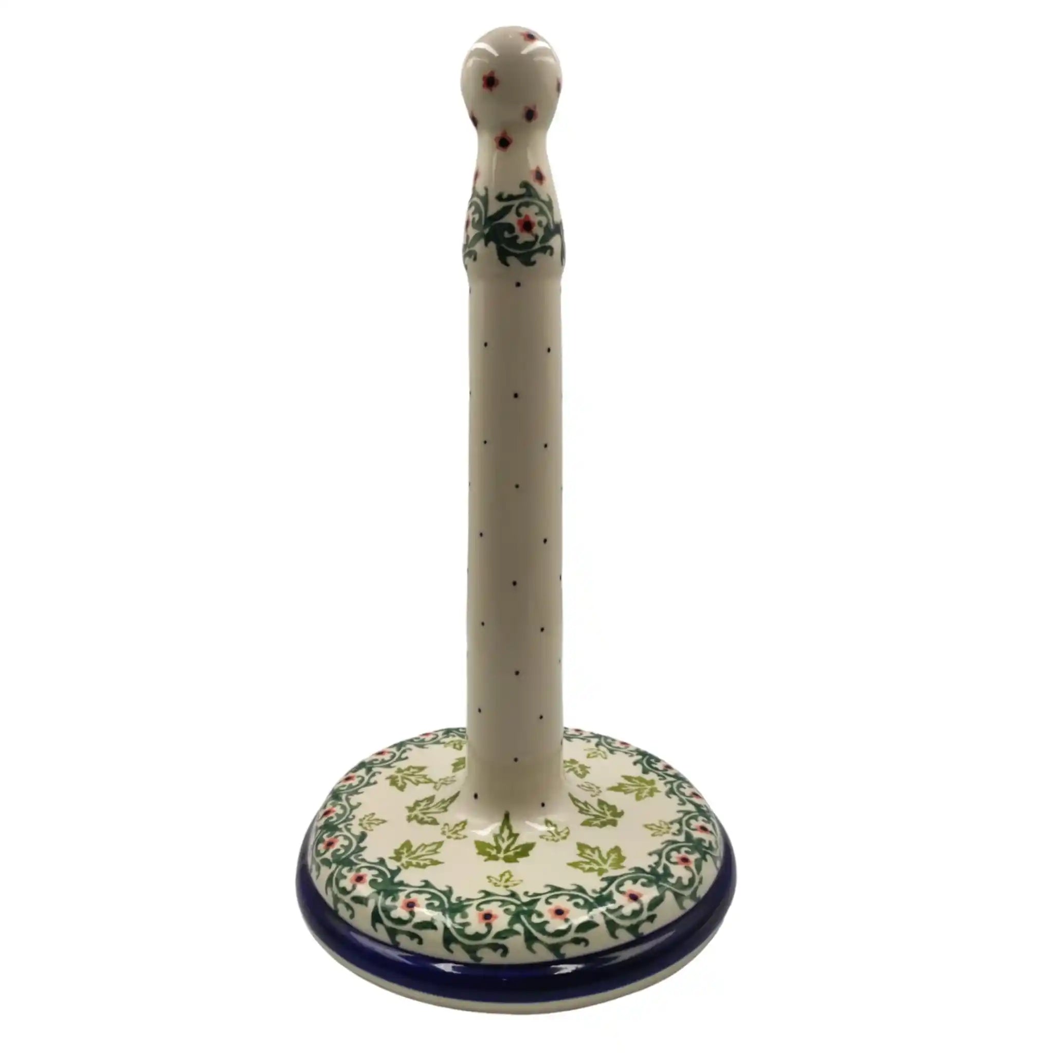 polish-pottery-paper-towel-holder-green-floral_2