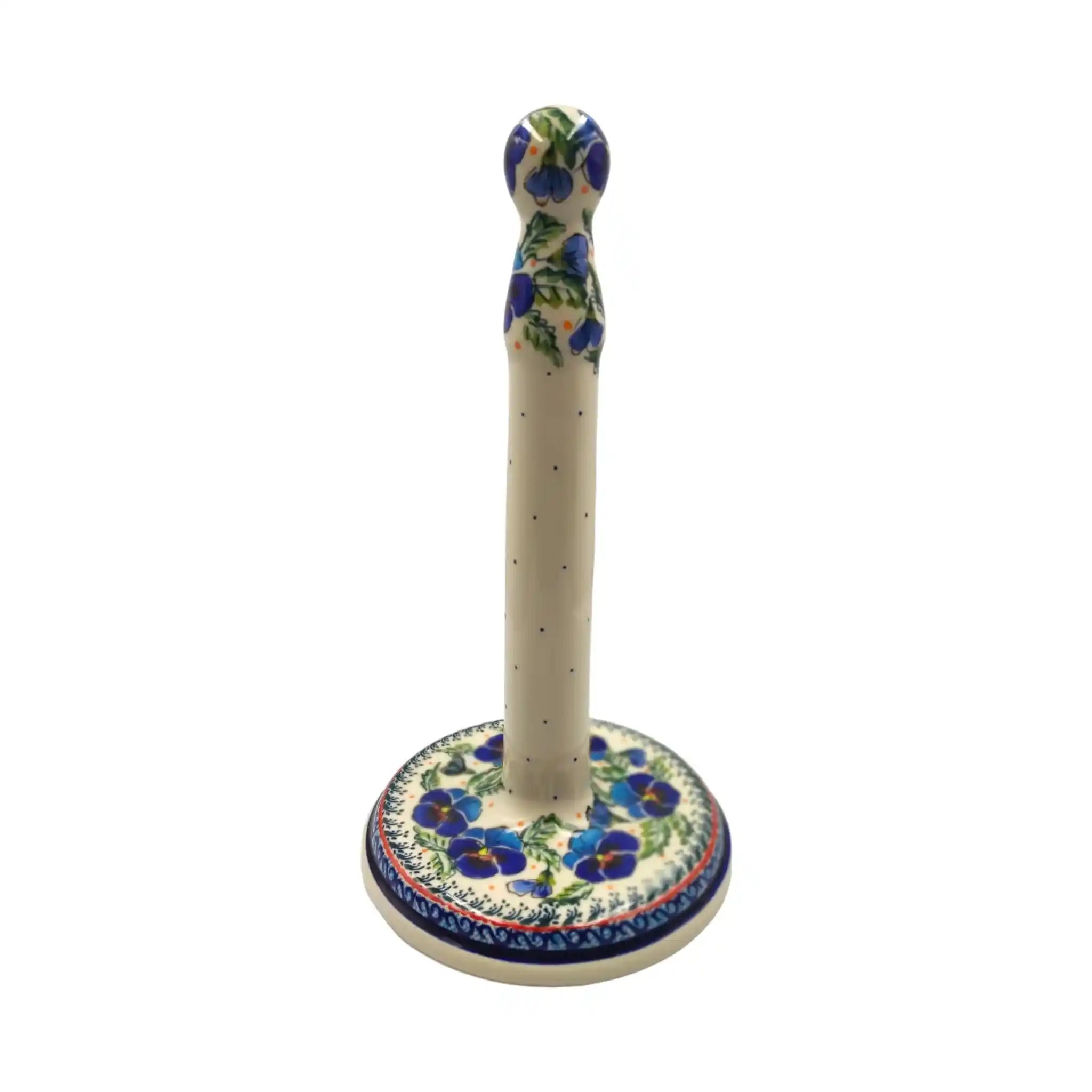 polish-pottery-paper-towel-holder-pansies-flowers_1