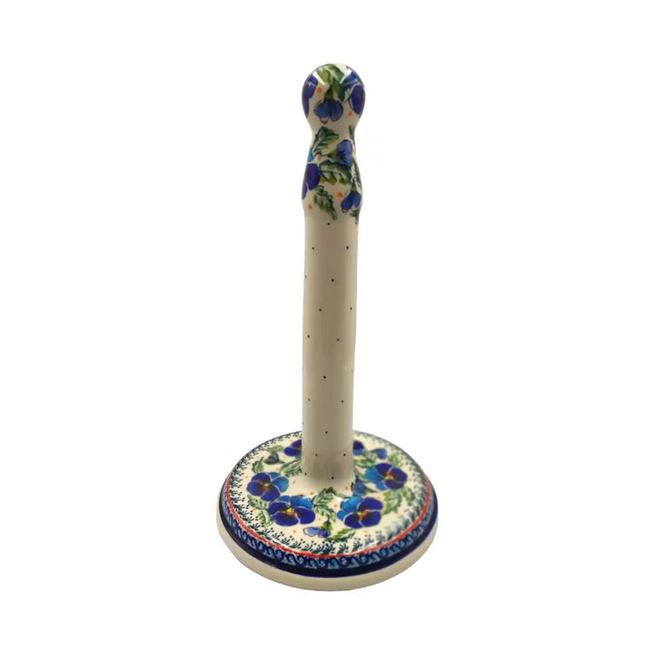 polish-pottery-paper-towel-holder-pansies-flowers_1